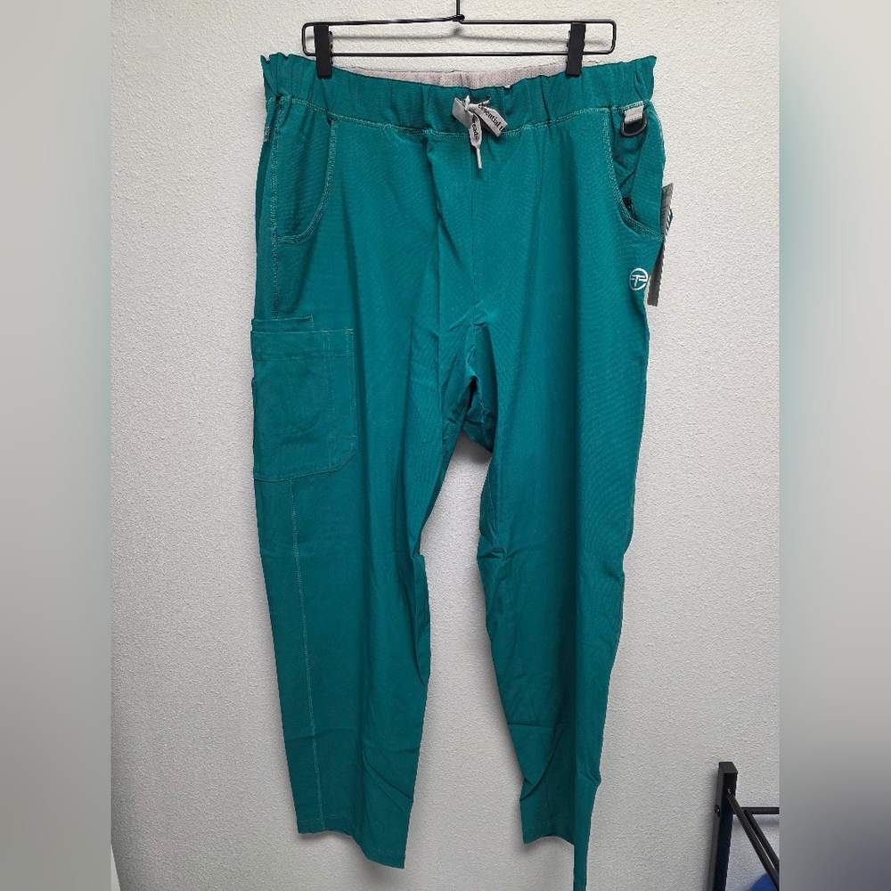 Women's NWT Essential Threads Green Scrub Pants‎ Size XXL